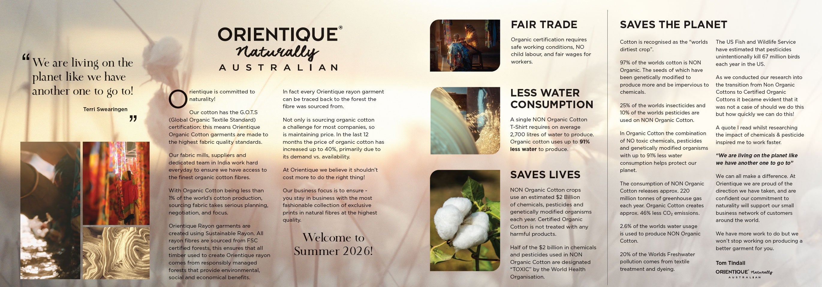 Organic cotton: waarom het voor Orientique geen trend is, maar een overtuiging