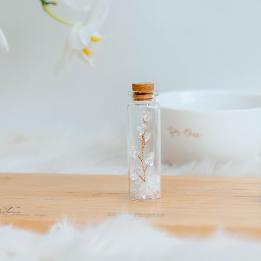 Wish bottle spiritual growth card clear quartz, foto 2
