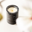 Luxe geurkaars zwart marmer