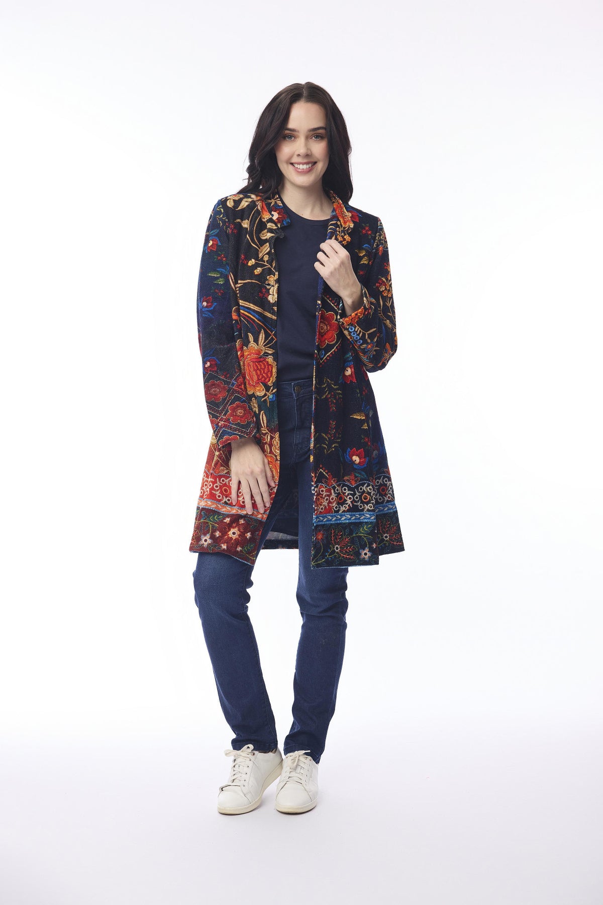 Coat Mid Digital Embroidery