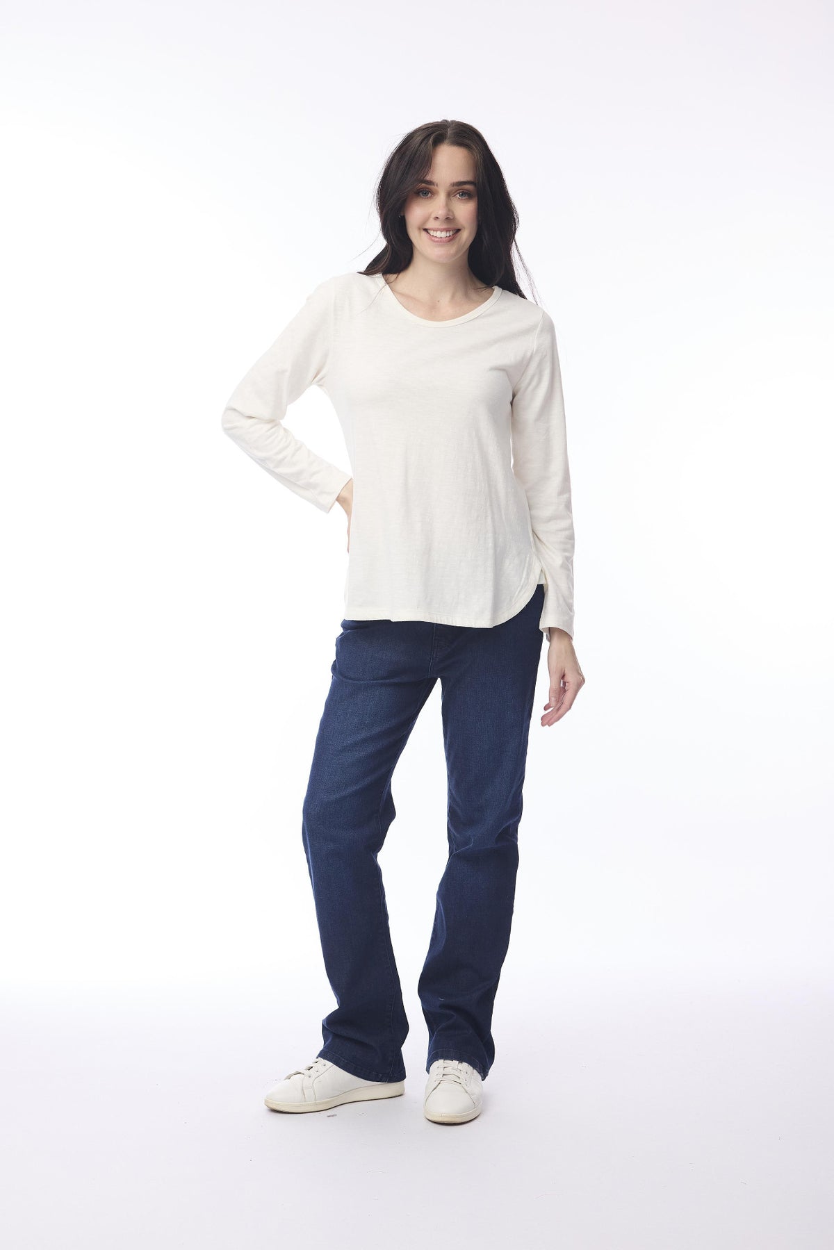 Essential Knit Tee Crew Winter White