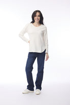 Essential Knit Tee Crew Winter White