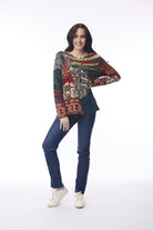 Zapotec Top Patch Print