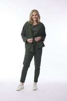 Zipper Hood Oversize Military
